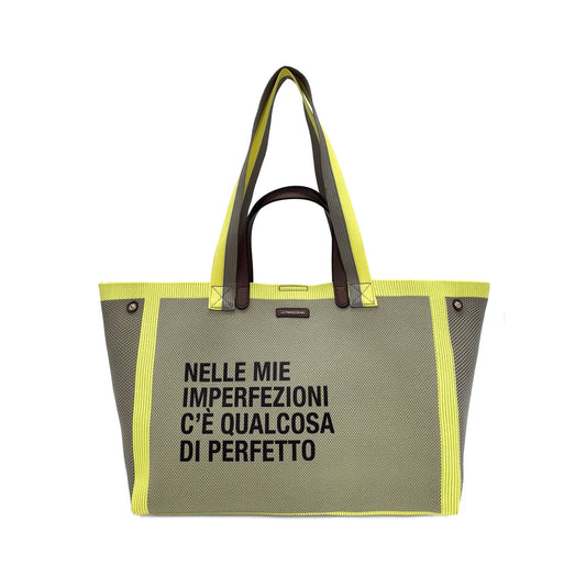 SHOPPING CHARLIE CON DOPPIO MANICO COLORE GIALLO LE PANDORINE