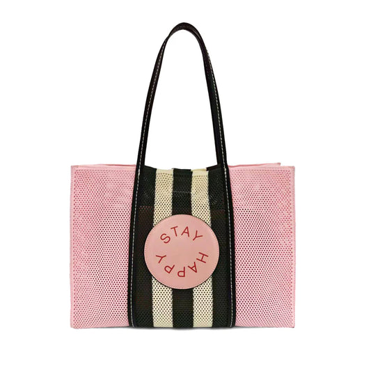 SHOPPING MILENA IN RETE COLORE ROSA LE PANDORINE