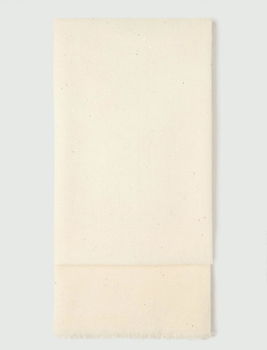 STOLA CON PAILLETTES PANNA EMME