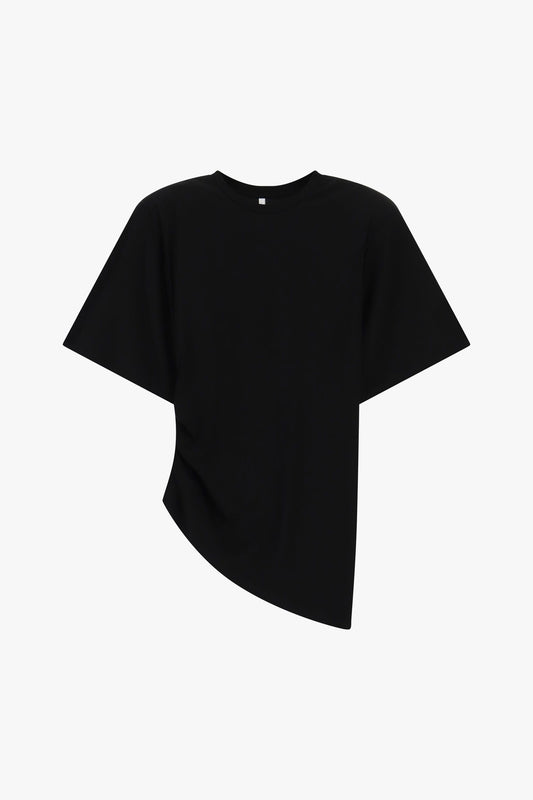 T-SHIRT ASIMMETRICA CON ARRICCIATURA LATERALE IMPERIAL