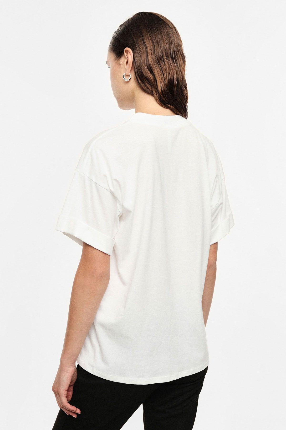 T-SHIRT STAMPA GRAFICA CON MANICHE CORTE IMPERIAL
