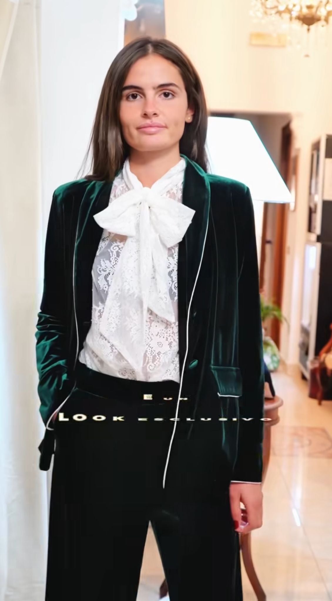 GIACCA DA CAMERA VERDE BOSCO IN VELLUTO MOTEL