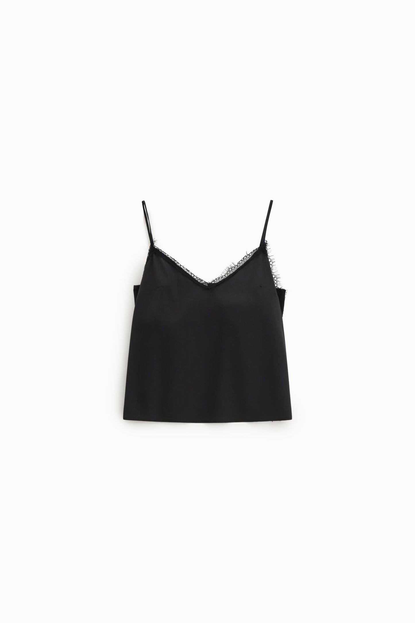 TOP CON SPALLINE SOTTILI E INSERTO IN PIZZO IMPERIAL