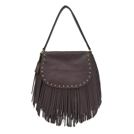 TRACOLLA MEDIA FRINGE HOBO COLORE TESTA DI MORO LE PANDORINE