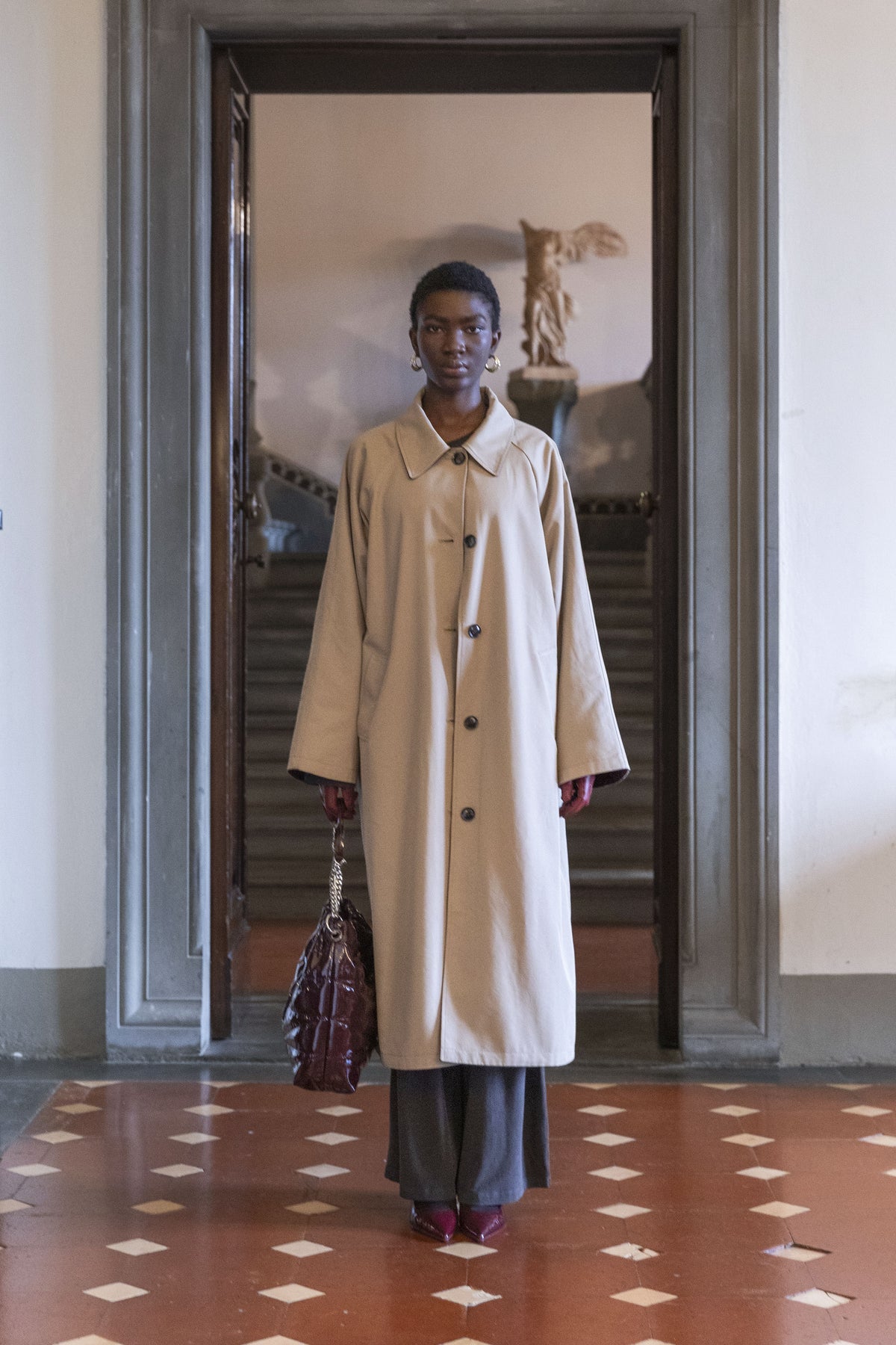 TRENCH LUNGO BEIGE ELEH