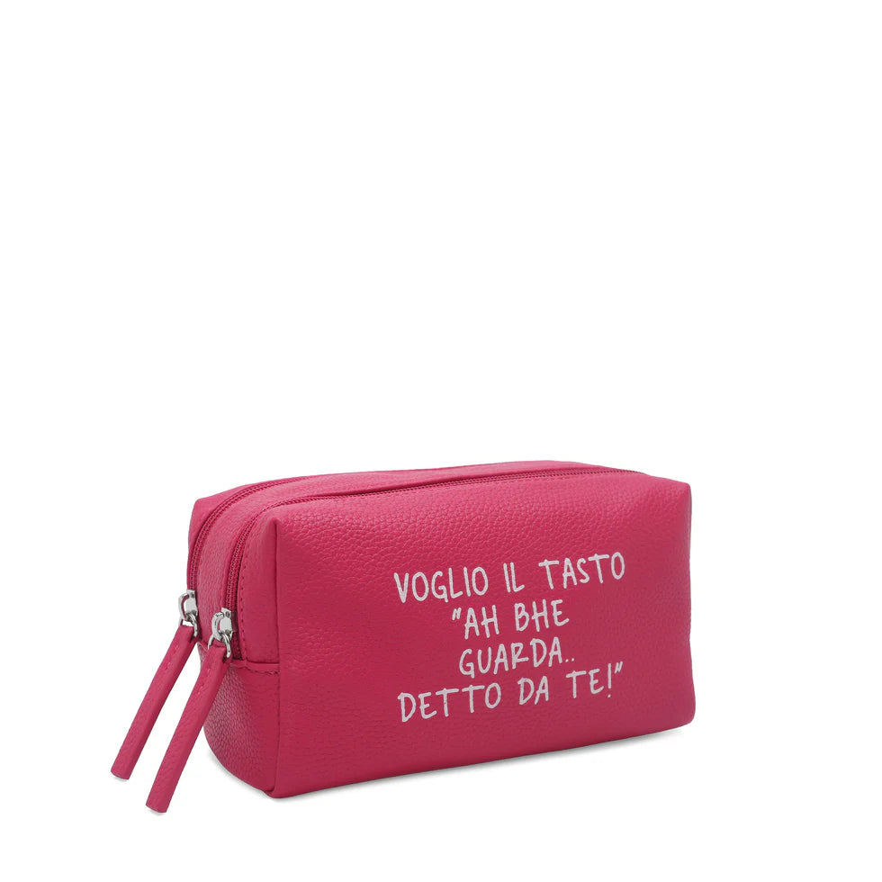 TROUSSE PILLOLE CON SCRITTA COLORE FUCSIA LE PANDORINE
