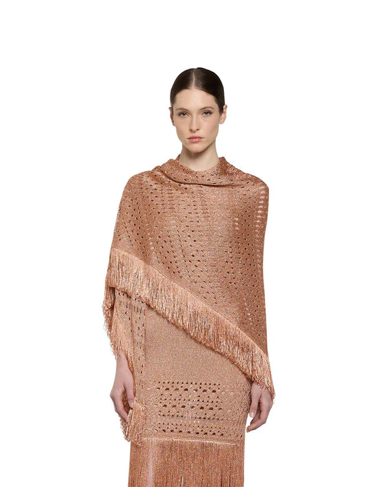 STOLA ROSA LUREX SIMONA CORSELLINI